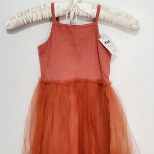 COTTON:ON KIDS- Big Girls "INES" Dress-Up Dress- Size: 4- Color: Chutney- NWT